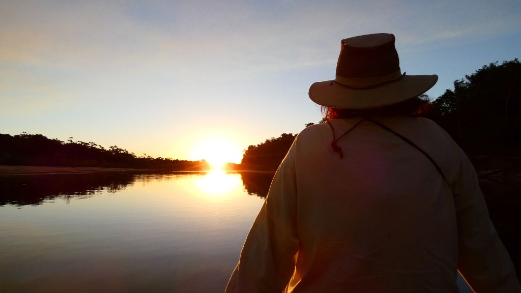 O Cantão dourado ao entardecer
